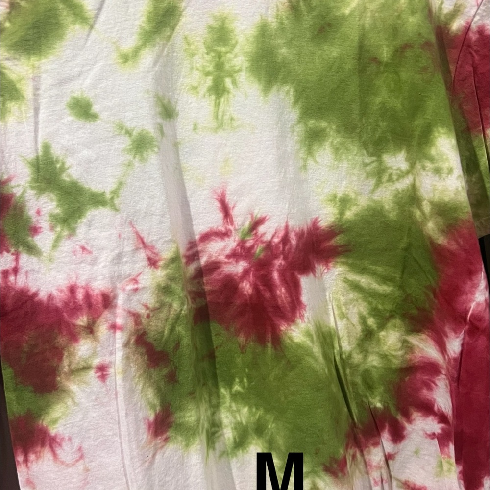 Tie-Dye T-Shirt in Green and Red